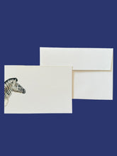 Load image into Gallery viewer, Zebra Stripe Notecard Set with Lined Envelopes
