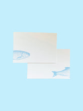 Load image into Gallery viewer, Catch of the Day Bluefish Notecard Set with Laid Envelopes
