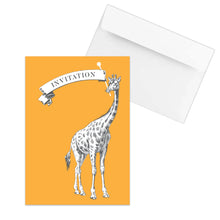 Load image into Gallery viewer, Wholesale Animal Parade Party Invitations - Mustard and Gray Trade Homeware and Gifts - Made in Britain
