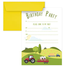 Load image into Gallery viewer, Wholesale Bramble Hill Farm Party Invitations - Mustard and Gray Trade Homeware and Gifts - Made in Britain
