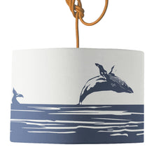 Load image into Gallery viewer, Wholesale Breaching Humpback Whale Lamp Shade - Mustard and Gray Trade Homeware and Gifts - Made in Britain
