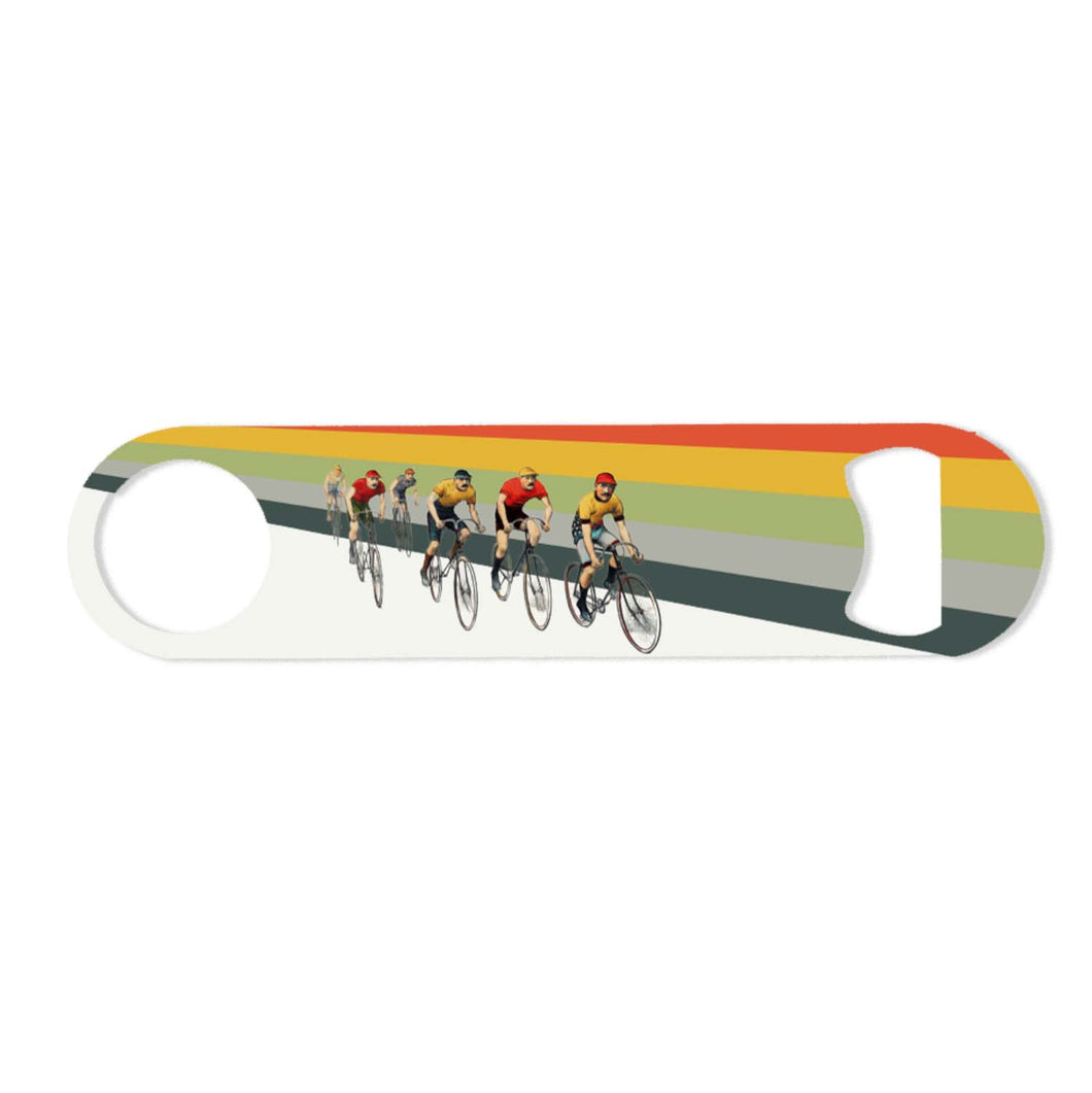 Wholesale Cameron Cycling Bottle Opener - Mustard and Gray Trade Homeware and Gifts - Made in Britain