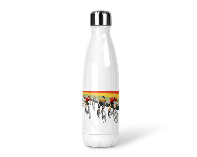Wholesale Cameron Vintage Bicycle Chilli Bowling Bottle - Mustard and Gray Trade Homeware and Gifts - Made in Britain