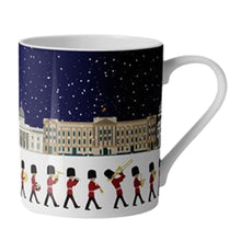 Load image into Gallery viewer, Wholesale Christmas Changing of the Guard 250ml Mug - Mustard and Gray Trade Homeware and Gifts - Made in Britain
