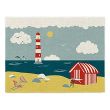 Load image into Gallery viewer, Wholesale Charlie&#39;s Coast Placemats (Set of Four) - Mustard and Gray Trade Homeware and Gifts - Made in Britain
