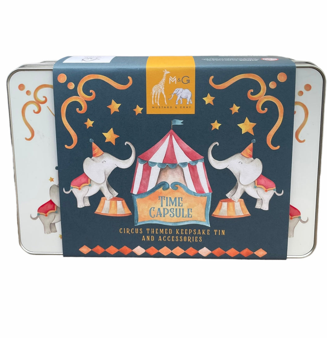 Wholesale Circus Time Capsule - Mustard and Gray Trade Homeware and Gifts - Made in Britain