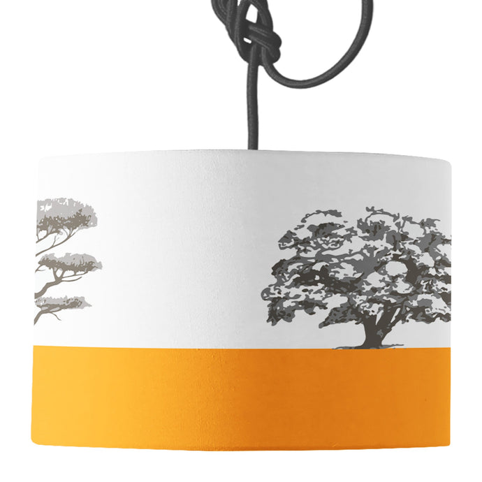 Wholesale Condover Headlands Oilseed Lamp Shade - Mustard and Gray Trade Homeware and Gifts - Made in Britain