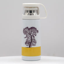 Load image into Gallery viewer, Wholesale Condover Headlands Oilseed Vintage Style Flask - Mustard and Gray Trade Homeware and Gifts - Made in Britain
