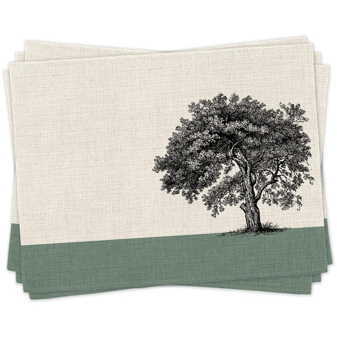 Wholesale Condover Headlands Young Barley Placemats (Set of Four) - Mustard and Gray Trade Homeware and Gifts - Made in Britain