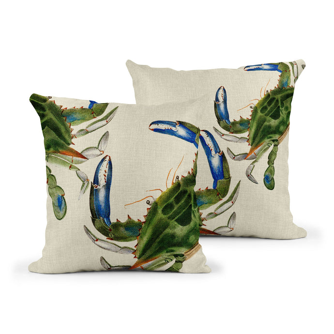 Wholesale Crab Cushion - Mustard and Gray Trade Homeware and Gifts - Made in Britain