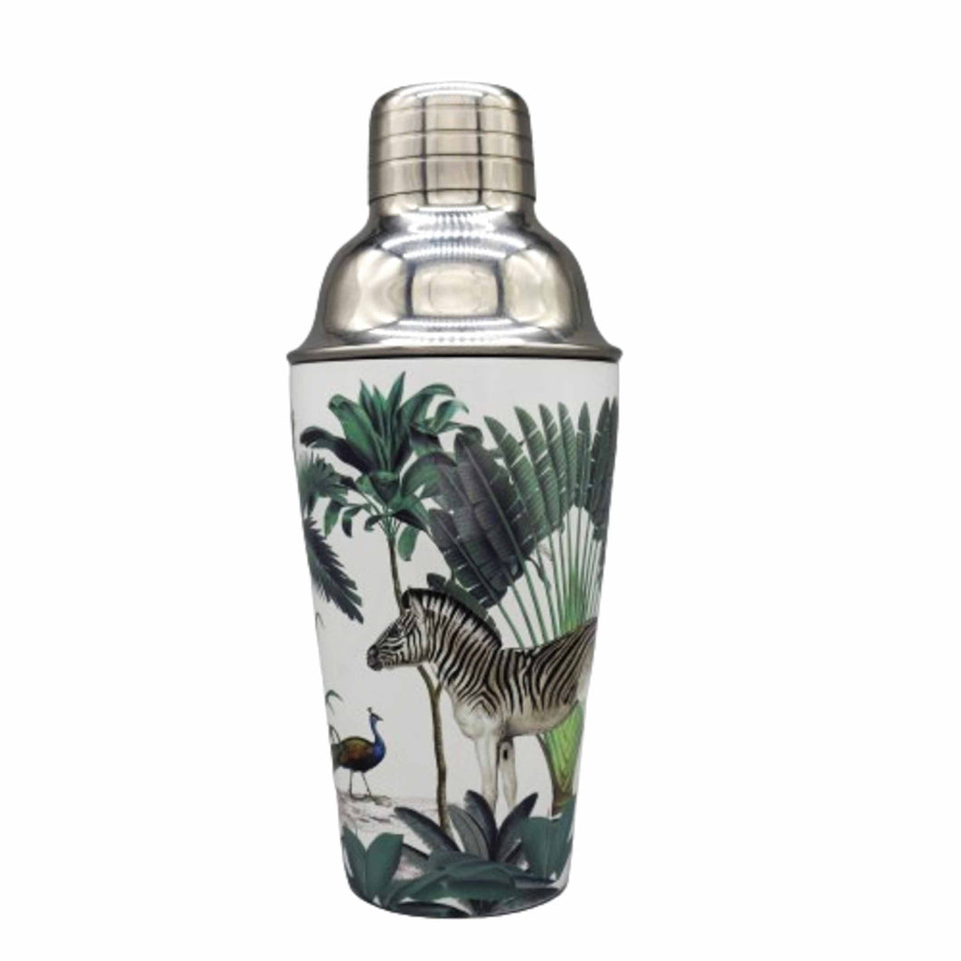 Wholesale Darwin's Menagerie Cocktail Shaker - Mustard and Gray Trade Homeware and Gifts - Made in Britain