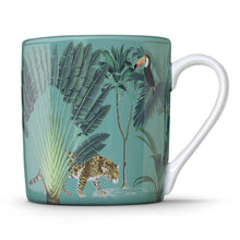 Load image into Gallery viewer, Wholesale Darwin&#39;s Menagerie Green 350ml Mug - Mustard and Gray Trade Homeware and Gifts - Made in Britain

