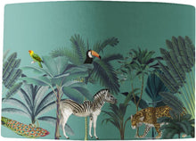 Load image into Gallery viewer, Wholesale Darwin&#39;s Menagerie Green Lamp Shade - Mustard and Gray Trade Homeware and Gifts - Made in Britain
