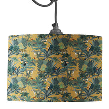 Load image into Gallery viewer, Wholesale Darwin&#39;s Menagerie Mustard Pattern Lamp Shade - Mustard and Gray Trade Homeware and Gifts - Made in Britain

