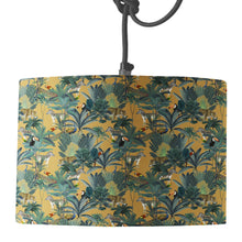 Load image into Gallery viewer, Wholesale Darwin&#39;s Menagerie Mustard Pattern Lamp Shade - Mustard and Gray Trade Homeware and Gifts - Made in Britain
