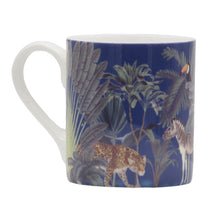 Load image into Gallery viewer, Wholesale Darwin&#39;s Menagerie Navy 250ml Mug - Mustard and Gray Trade Homeware and Gifts - Made in Britain
