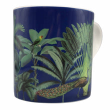 Load image into Gallery viewer, Wholesale Darwin&#39;s Menagerie Navy 350ml Mug - Mustard and Gray Trade Homeware and Gifts - Made in Britain
