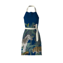 Load image into Gallery viewer, Wholesale Darwins Menagerie Navy Apron - Mustard and Gray Trade Homeware and Gifts - Made in Britain
