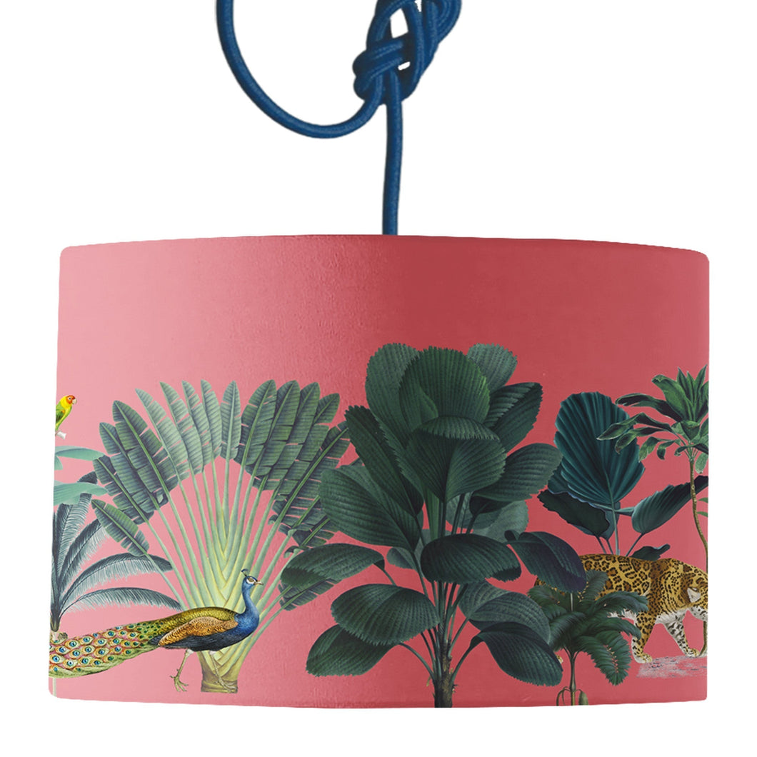 Wholesale Darwin's Menagerie Pink Lamp Shade - Mustard and Gray Trade Homeware and Gifts - Made in Britain