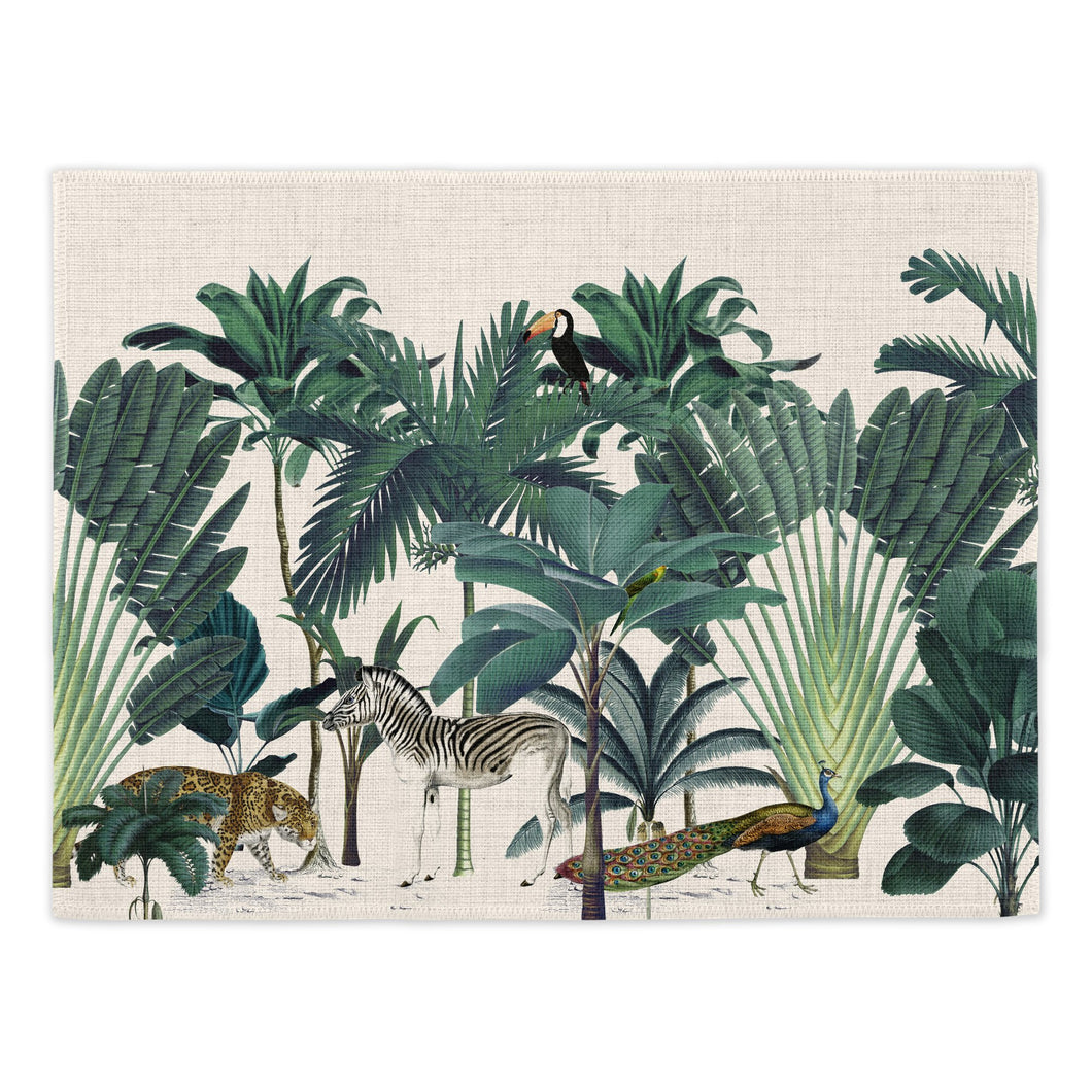 Wholesale Darwin's Menagerie Placemats (Set of Four) - Mustard and Gray Trade Homeware and Gifts - Made in Britain