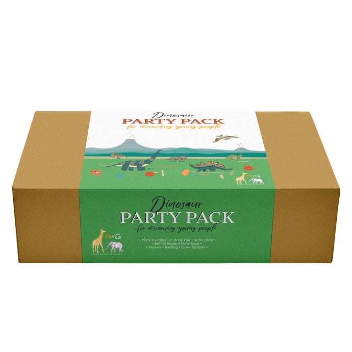 Wholesale Dinosaur Birthday Party Pack - Mustard and Gray Trade Homeware and Gifts - Made in Britain