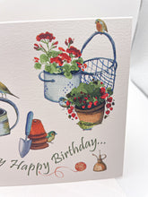 Load image into Gallery viewer, Wholesale Gardeners Friends Birthday Card - Mustard and Gray Trade Homeware and Gifts - Made in Britain
