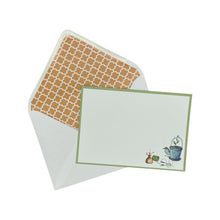 Load image into Gallery viewer, Wholesale Gardener&#39;s Friends Notecard Set with Lined Envelopes - Mustard and Gray Trade Homeware and Gifts - Made in Britain
