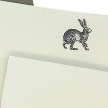 Load image into Gallery viewer, Wholesale Hare Writing Paper Compendium - Mustard and Gray Trade Homeware and Gifts - Made in Britain
