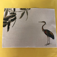 Load image into Gallery viewer, Wholesale Heron Placemats (Set of Four) - Mustard and Gray Trade Homeware and Gifts - Made in Britain
