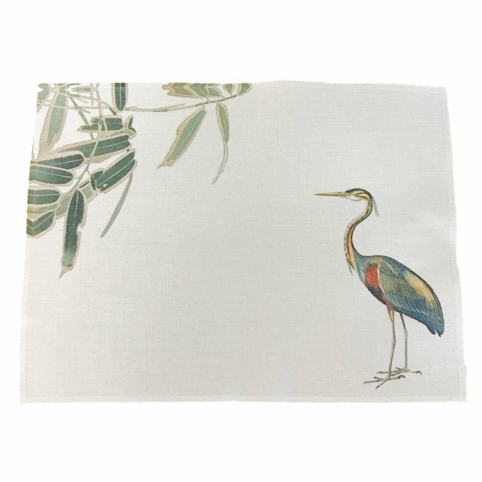 Wholesale Heron Placemats (Set of Four) - Mustard and Gray Trade Homeware and Gifts - Made in Britain