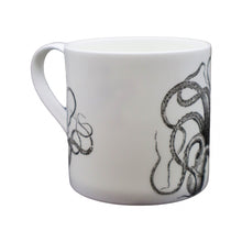 Load image into Gallery viewer, Wholesale Kraken Can Can 400ml Mug - Mustard and Gray Trade Homeware and Gifts - Made in Britain
