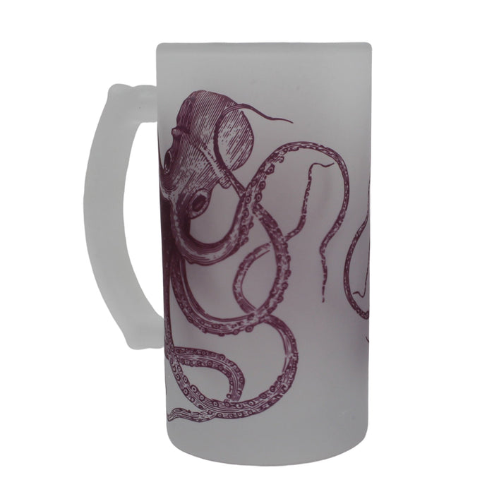 Wholesale Kraken Frosted Beer Stein - Mustard and Gray Trade Homeware and Gifts - Made in Britain