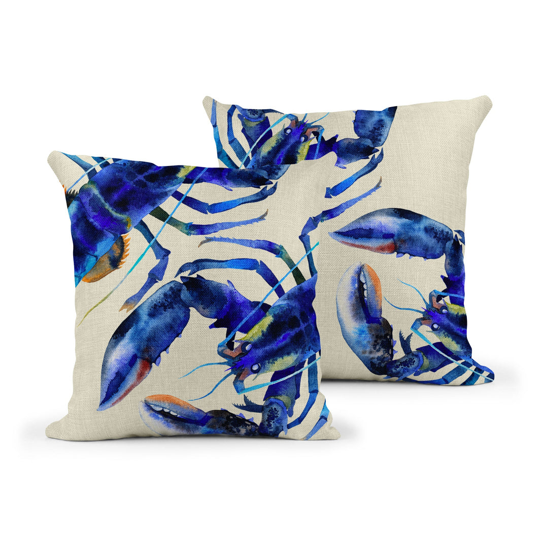 Wholesale Lobster Cushion - Mustard and Gray Trade Homeware and Gifts - Made in Britain