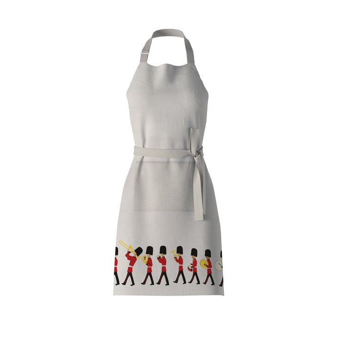Wholesale London Changing of the Guard Apron - Mustard and Gray Trade Homeware and Gifts - Made in Britain