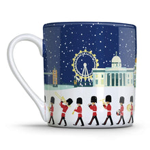 Load image into Gallery viewer, Wholesale London Seasons Winter 350ml Mug - Mustard and Gray Trade Homeware and Gifts - Made in Britain
