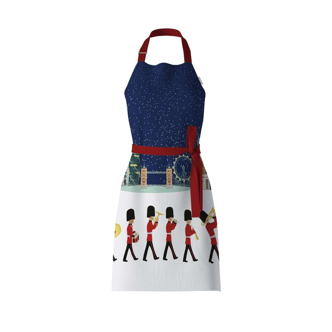 Wholesale London Season's Winter Apron - Mustard and Gray Trade Homeware and Gifts - Made in Britain