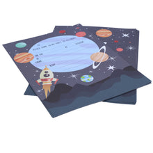 Load image into Gallery viewer, Wholesale Mission to the Moon Party Invitations - Mustard and Gray Trade Homeware and Gifts - Made in Britain

