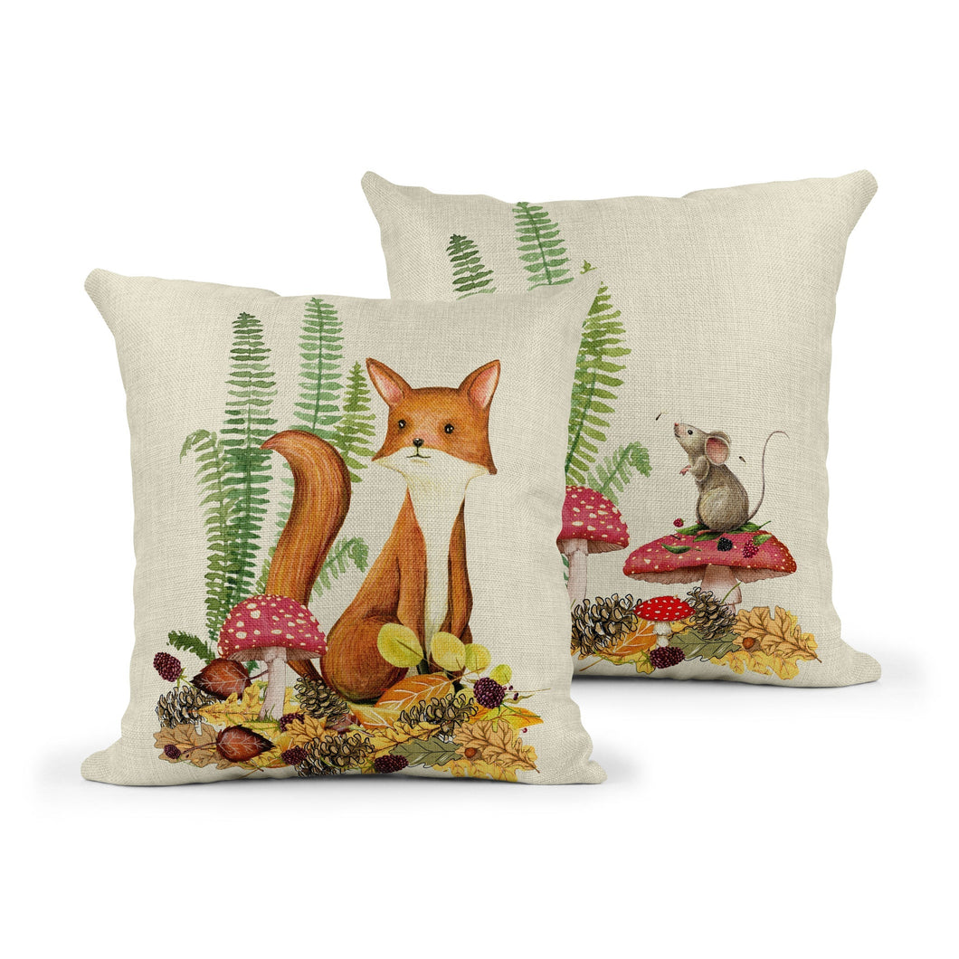 Wholesale Nature Cushion - Mustard and Gray Trade Homeware and Gifts - Made in Britain