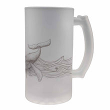 Load image into Gallery viewer, Wholesale Night Whale Frosted Beer Stein - Mustard and Gray Trade Homeware and Gifts - Made in Britain
