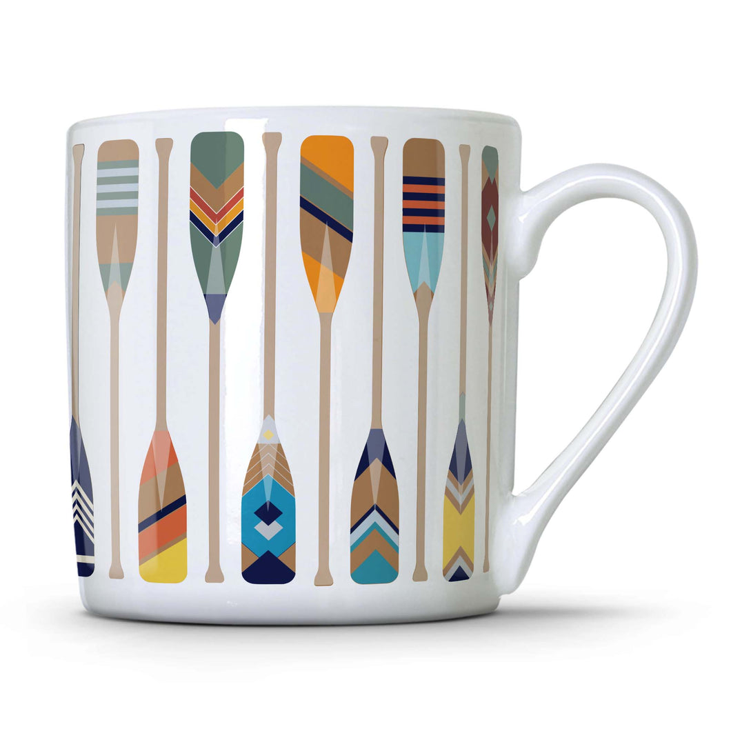 Wholesale Oars 350ml Mug - Mustard and Gray Trade Homeware and Gifts - Made in Britain