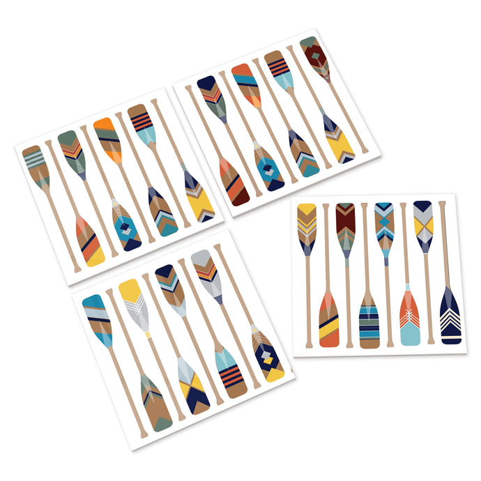Wholesale Oars Ceramic Coasters - Mustard and Gray Trade Homeware and Gifts - Made in Britain