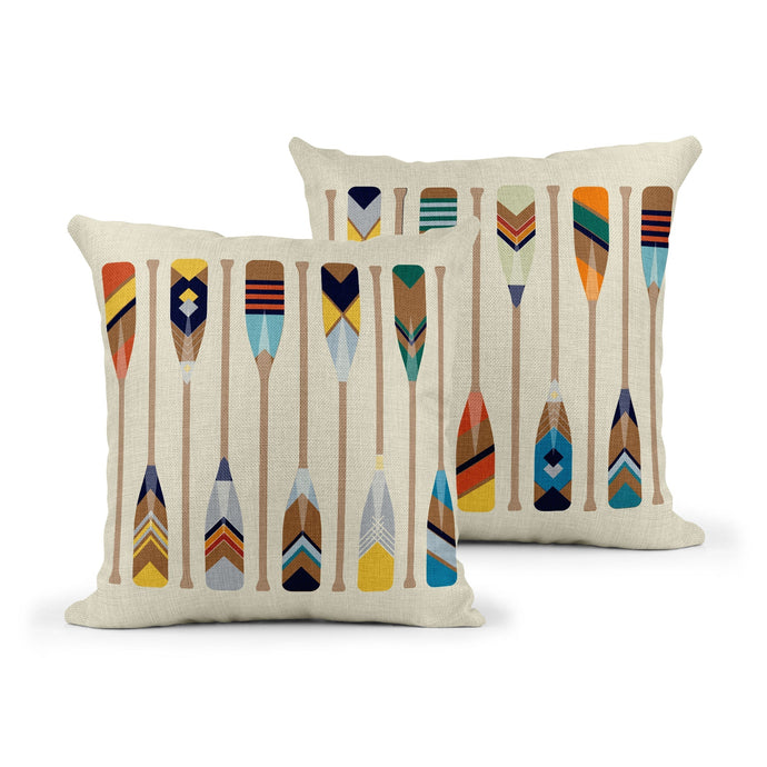 Wholesale Oars Cushion - Mustard and Gray Trade Homeware and Gifts - Made in Britain