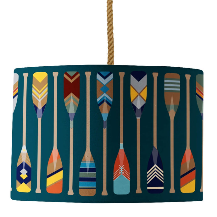 Wholesale Oars Lamp Shade - Mustard and Gray Trade Homeware and Gifts - Made in Britain