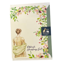 Load image into Gallery viewer, Wholesale Obstinate Headstrong Girl! Jane Austen Greetings Card - Mustard and Gray Trade Homeware and Gifts - Made in Britain
