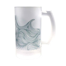 Load image into Gallery viewer, Wholesale Paper Boat Frosted Beer Stein - Mustard and Gray Trade Homeware and Gifts - Made in Britain

