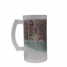 Load image into Gallery viewer, Wholesale Rugby Frosted Beer Stein - Mustard and Gray Trade Homeware and Gifts - Made in Britain

