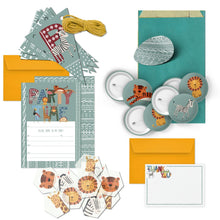 Load image into Gallery viewer, Wholesale Safari Animal Party Pack - Mustard and Gray Trade Homeware and Gifts - Made in Britain
