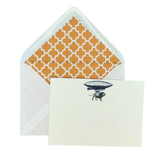 Load image into Gallery viewer, Wholesale Safari High Life Notecard Set with Lined Envelopes - Mustard and Gray Trade Homeware and Gifts - Made in Britain
