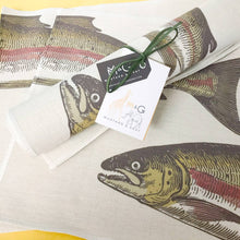 Load image into Gallery viewer, Wholesale Severn Salmon Placemats (Set of Four) - Mustard and Gray Trade Homeware and Gifts - Made in Britain
