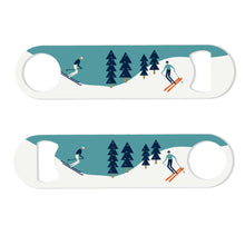Load image into Gallery viewer, Wholesale Snow Skiing Bottle Opener - Mustard and Gray Trade Homeware and Gifts - Made in Britain

